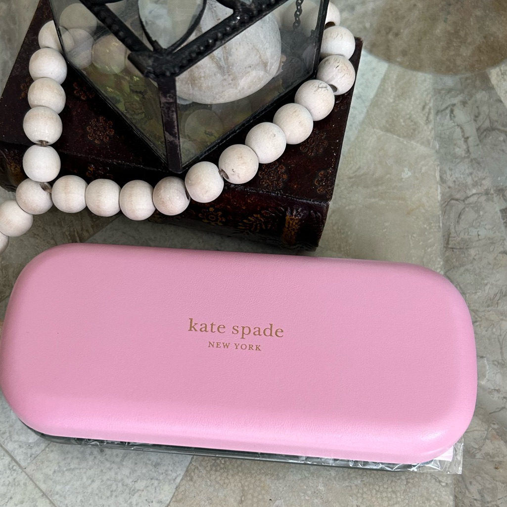Kate Spade New Glasses Case Cloth Color In Pink/ Dark Green Grailed Nwot